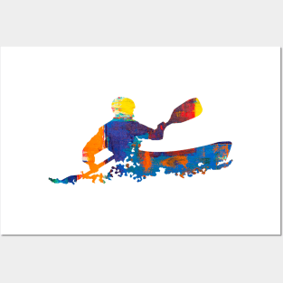 Abstract Kayak Art Posters and Art